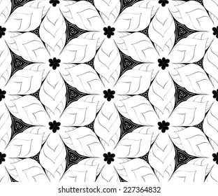 Seamless monochrome pattern for your design