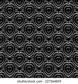 Seamless monochrome pattern for your design
