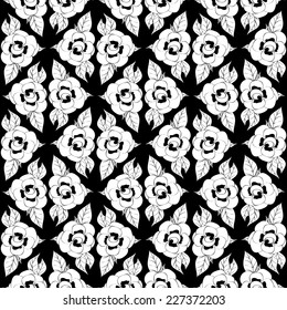 Seamless monochrome pattern for your design
