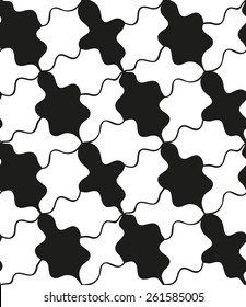Seamless monochrome pattern for your design 