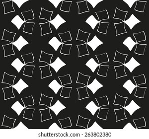 Seamless monochrome pattern for your design