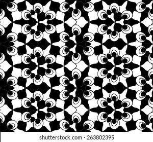 Seamless monochrome pattern for your design