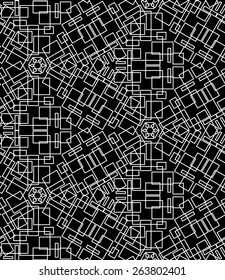 Seamless monochrome pattern for your design