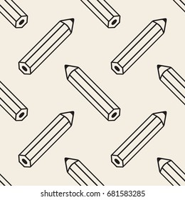 seamless monochrome pencil pattern background