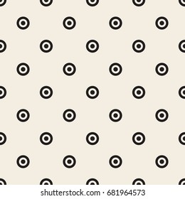 seamless monochrome polka dot pattern background