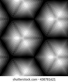Seamless Monochrome Polygonal Geometrical Pattern. Suitable for textile, fabric, packaging and web design. Vector Illustration.