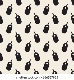 seamless monochrome price tag pattern background