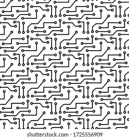 seamless monochrome  printed circuit board 