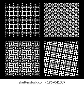 Patrón de mimbre monocromo sin igual en el arte chino
