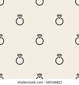 seamless monochrome ring pattern background