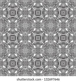 Seamless monochrome square background.
