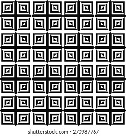 Seamless monochrome square pattern
