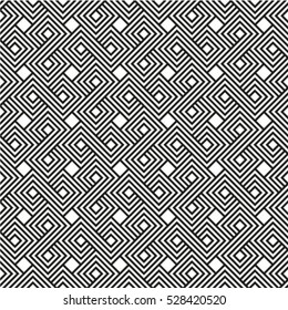Seamless monochrome square pattern.