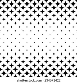 Seamless monochrome star pattern