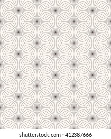 seamless monochrome star pattern of striped rhombuses.