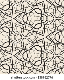 Seamless monochrome texture. Repeat vector hand draw pattern