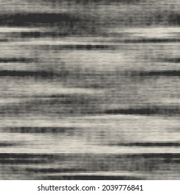 Seamless monochrome urban degrade striped effect in vector repeat graphic motif for print. Vector illustration. Modern worn aged fashion motif. Rough glitch effect. Abstract neutral material textile.