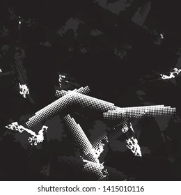 Seamless monochrome vector grunge background