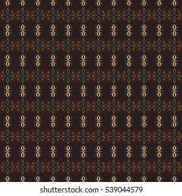 Seamless monochrome vector pattern. Modern stylish texture with monochrome trellis. Repeating geometric grid. Simple graphic design