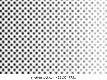 Seamless Monochrome Vector Screen Tones Isolated On A White Background. Vertically Repeatable.