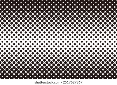 Tonos De Pantalla De Vector Monocromáticos Sin Costuras Aislados Sobre Un Fondo Blanco. Repetible Horizontalmente.