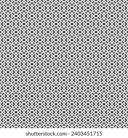 Seamless monochrome vector textures, black and white abstract geometric patterns with square shapes. Design element for textile, print, fabric.
