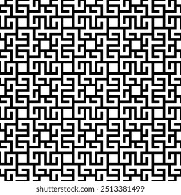 Texturas de Vector monocromo sin fisuras, patrones geométricos abstractos en blanco y negro. Elemento de diseño para textil, estampado, tela.