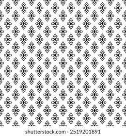 Seamless monochrome vector textures, black and white abstract geometric patterns with triangle, square and circle shapes. Design element for textile, print, fabric.