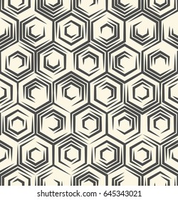 Seamless Monochrome Wallpaper. Minimal Textile Graphic Design. Stylish Chaotic Pattern