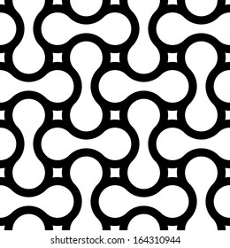 Seamless Monochrome Wave Pattern