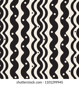 seamless monochrome wave pattern background with geometric shape