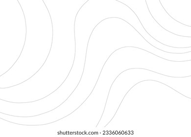 Seamless Monochrome Wavy Line Pattern Background