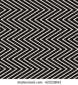 Seamless monochrome wavy lines background. Vector repeating texture.