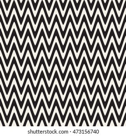Seamless monochrome wavy lines pattern