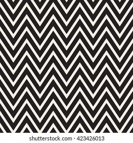 Seamless monochrome wavy stripes pattern