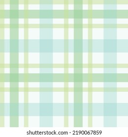 Seamless Monotone Green Plain Checks