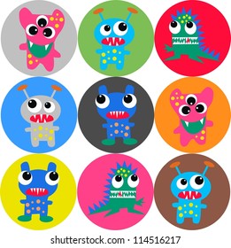 seamless monster pattern