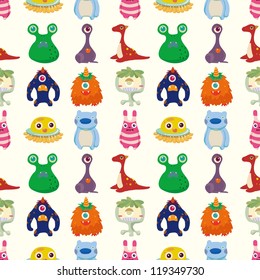 seamless monster pattern