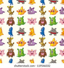 seamless monster pattern