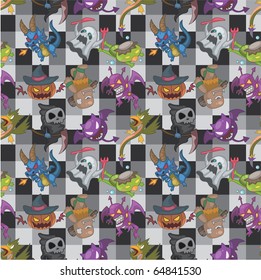 seamless monster pattern