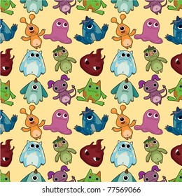 seamless monster pattern