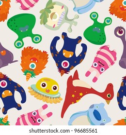 seamless monster pattern