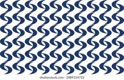 seamless moon pattern with waves, seamless pattern with blue waves on white background, as repeat pattern column vertical strip, replete image illustration, right and left design for fabric printing