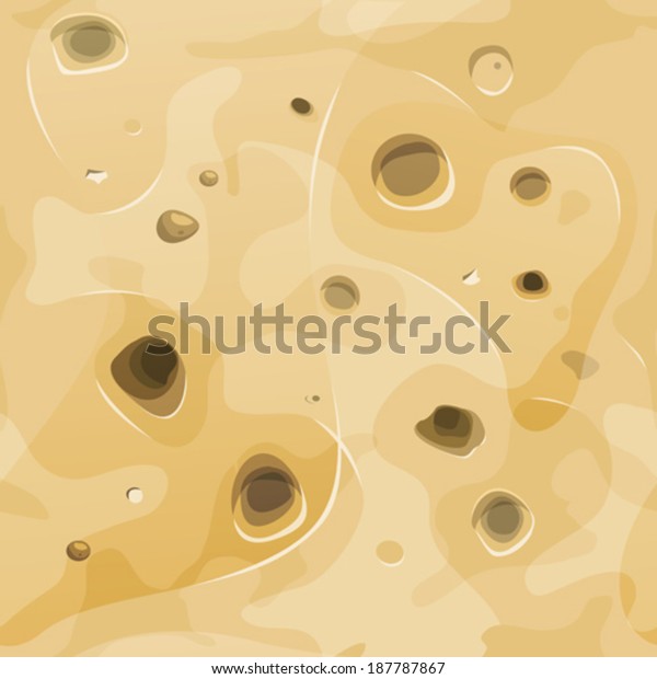 Seamless Moon Surface/ Illustration of a\
seamless cartoon moon lunar, alien planet or asteroid surface, with\
and hollows for wallpaper\
background