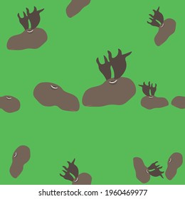 Seamless Moose Patterns of Animal
