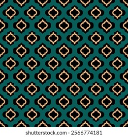 seamless moroccan background abstract geometric pattern arabic mosaic elegant motif vector