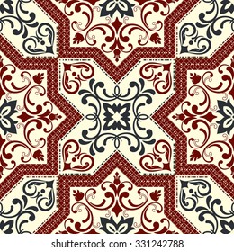 seamless moroccan colorful pattern. Tile