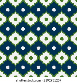 Seamless Moroccan geometric pattern for textile, wallpaper, backdrop, or gift wrapper