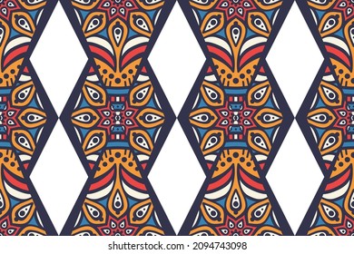 Seamless moroccan pattern colorful background