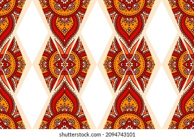 Seamless moroccan pattern colorful background